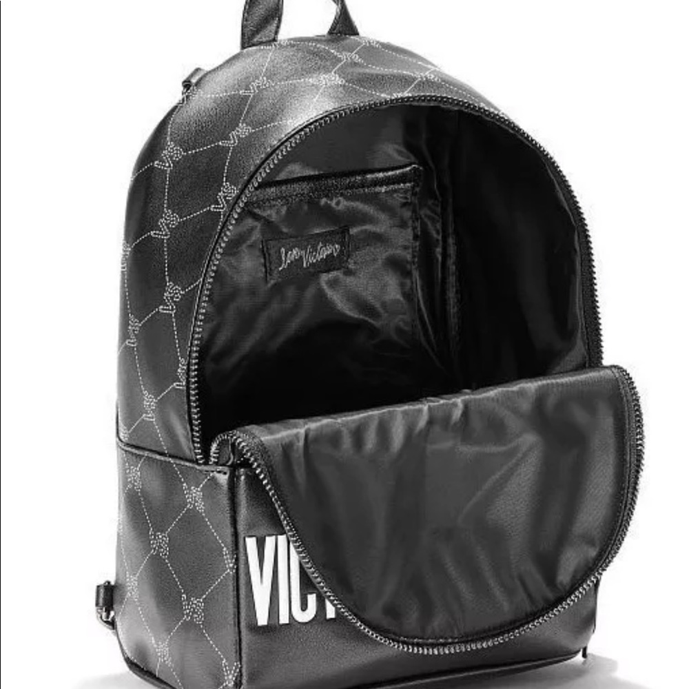 Victoria Secret Black White Mini BackPack NWT - Picture 3 of 4